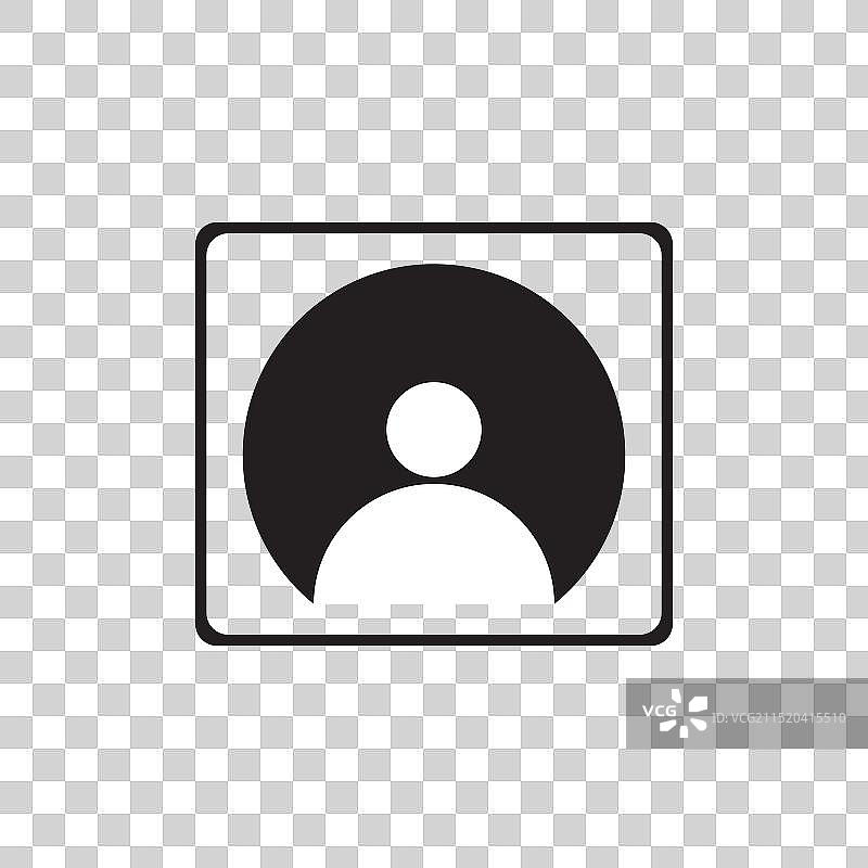 白色背景上的人物图标图片素材