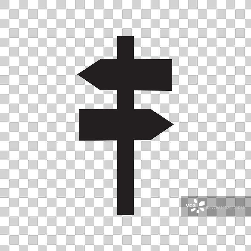 路标图标最佳扁平图标图片素材