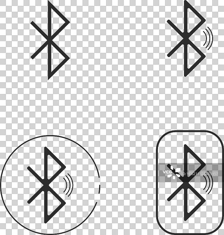 蓝牙图标合集图片素材
