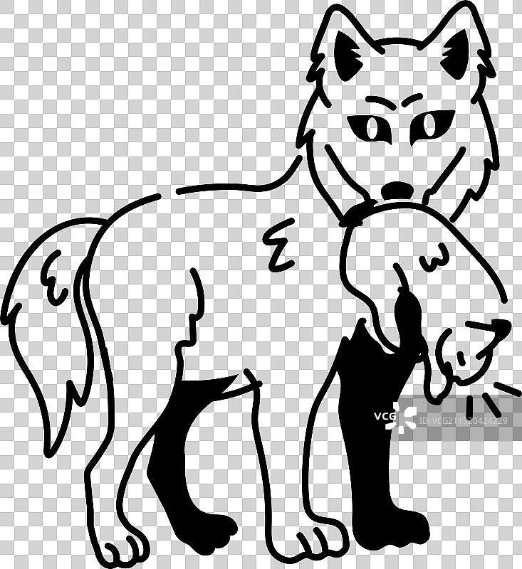 小狼崽图片素材