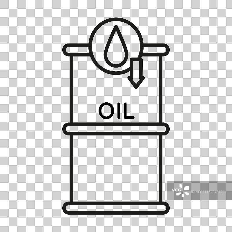 适用于经济的油桶坠落图标图片素材