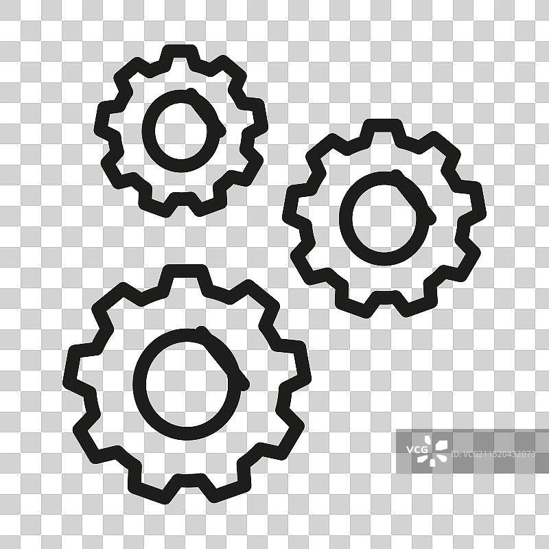 机械工程齿轮图标图片素材