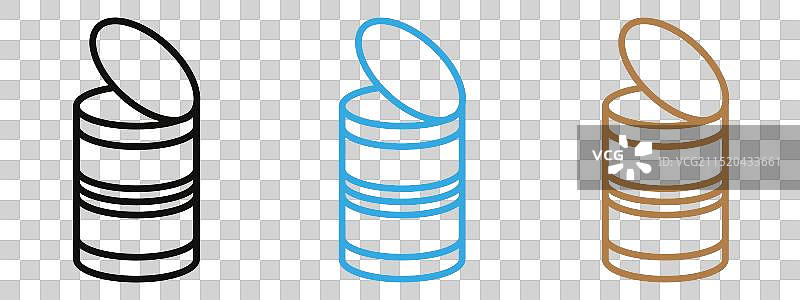 易于使用的开启式马口铁罐头图片素材