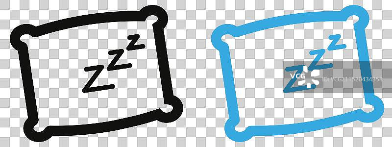 睡眠时间图标，睡眠健康理念图片素材