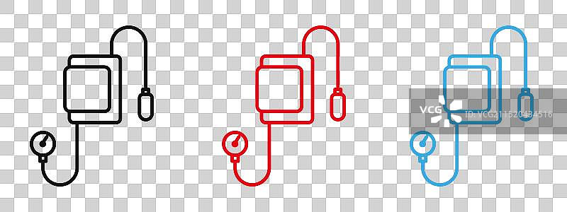 血压计图标，填充样式图片素材