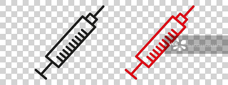 填充样式注射器图标图片素材