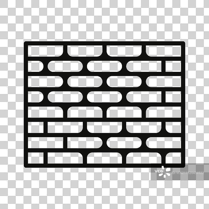 建筑砖墙图标图片素材
