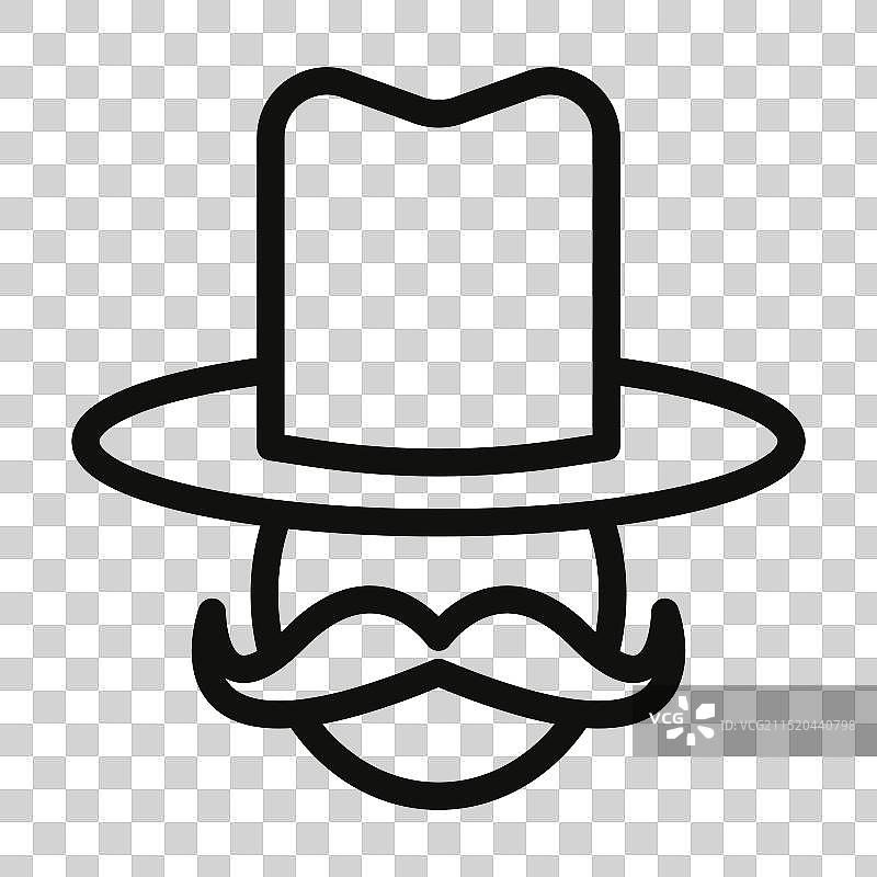 乡村牧场西部牛仔图标图片素材