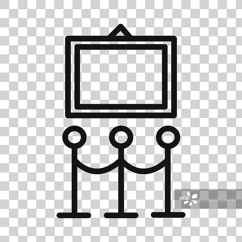 填充风格的展览图标图片素材