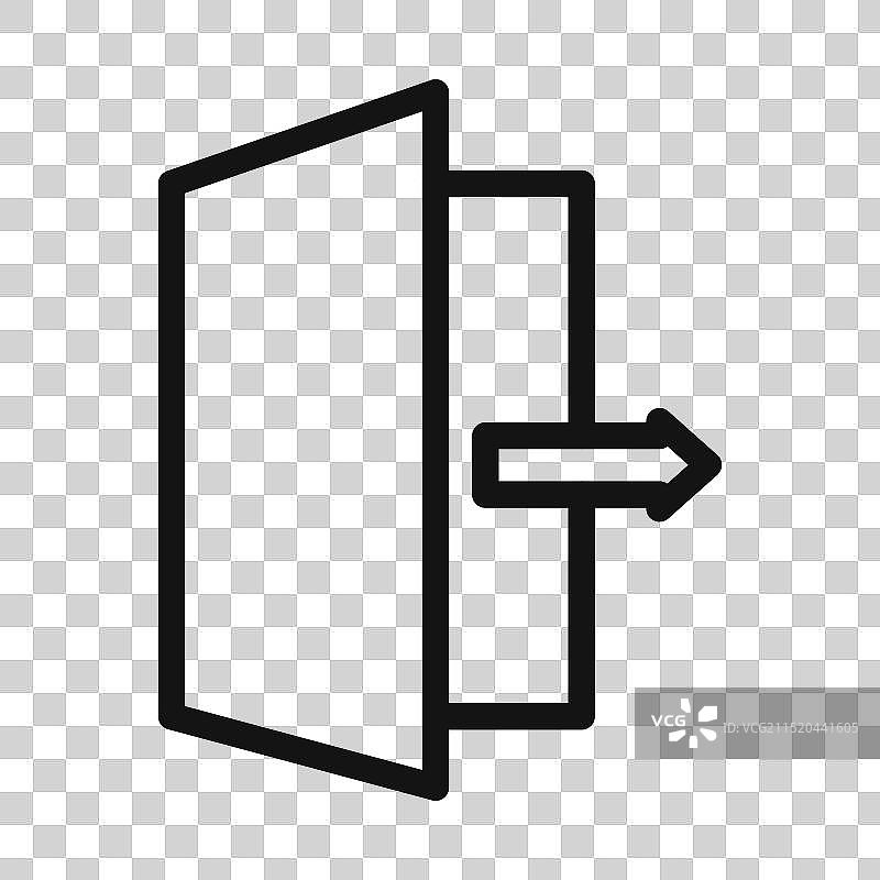 填充样式的出口标记图标图片素材