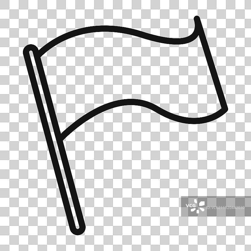 旗帜标记填充图标图片素材