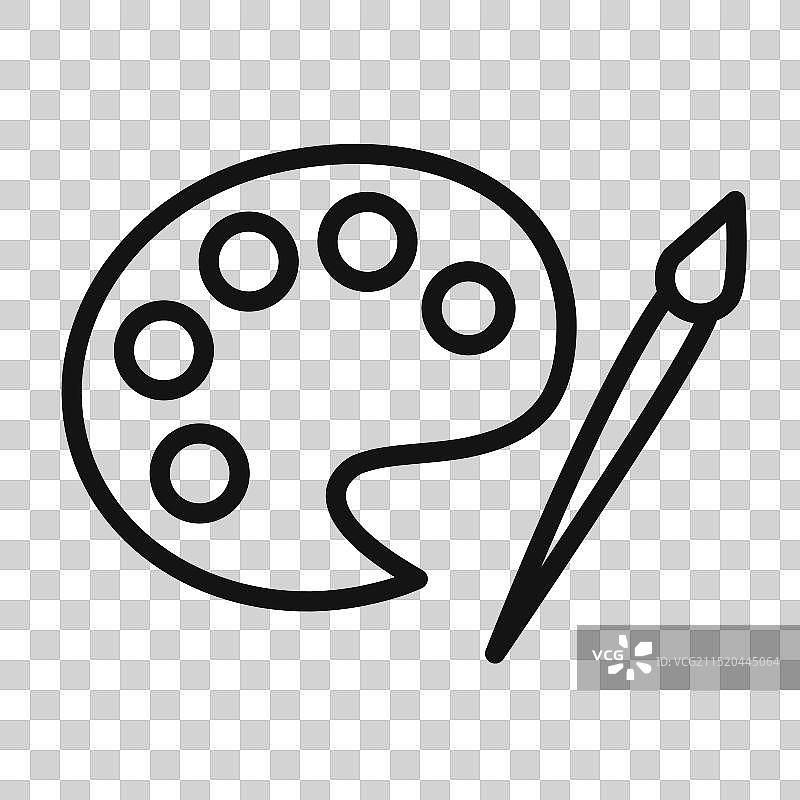 绘画专用艺术调色板图标图片素材