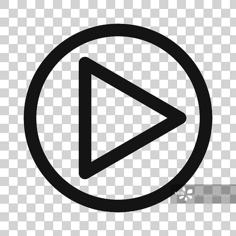 完美的视频音频多媒体播放图标图片素材