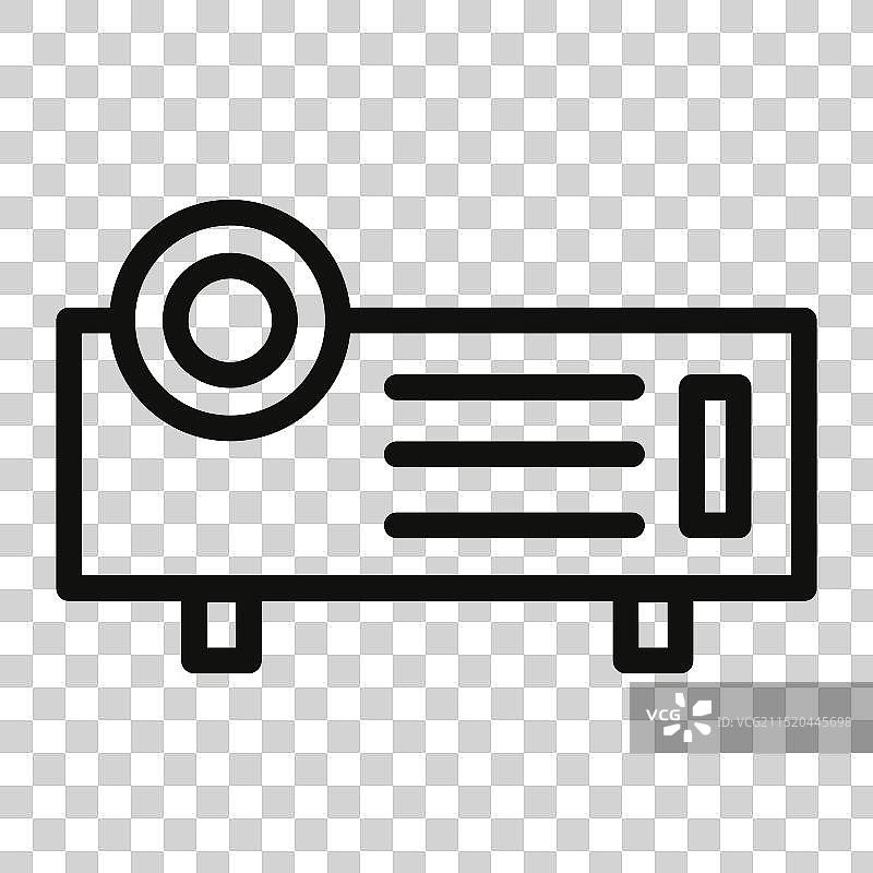 适用于办公室的演示投影仪图标图片素材
