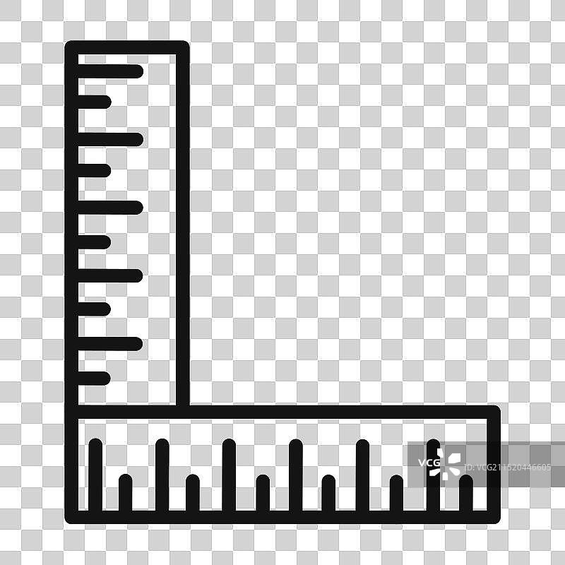 技术制图用组合标尺图标图片素材