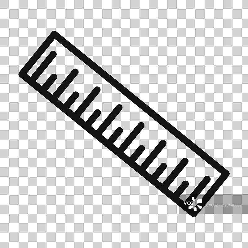 学校测量工具尺子图标系列图片素材