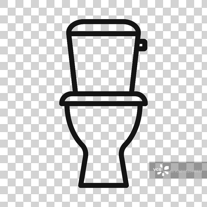 填充式马桶图标图片素材