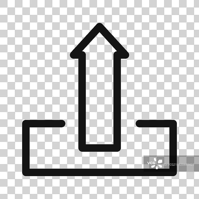 适用于文件共享的简易上传图标图片素材