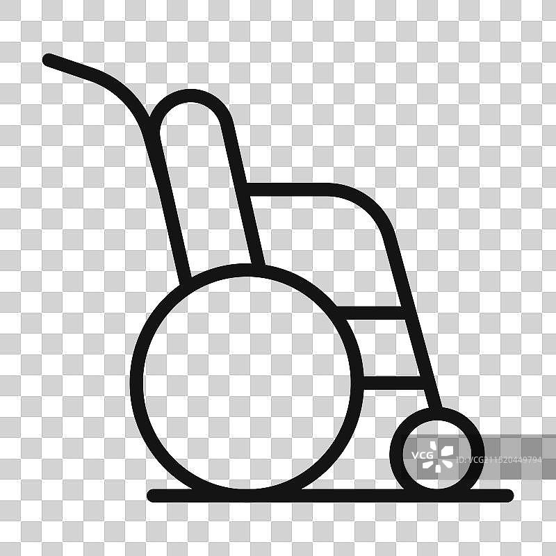 无障碍轮椅图标图片素材