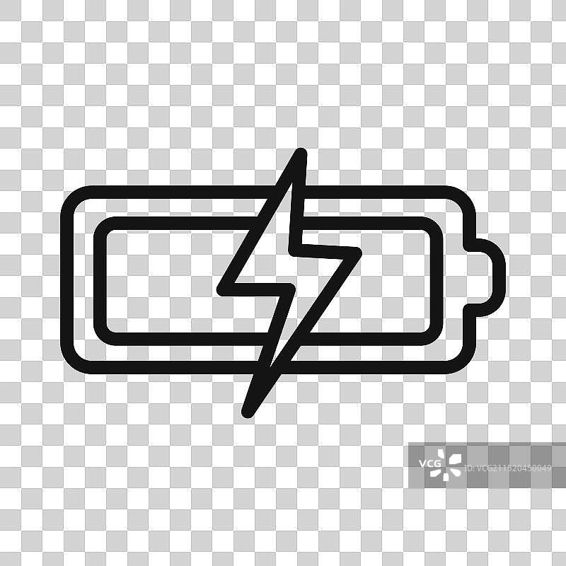 电池已填充标记图标图片素材