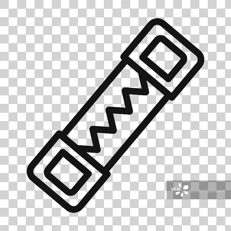 填充样式的保险丝图标标记图片素材