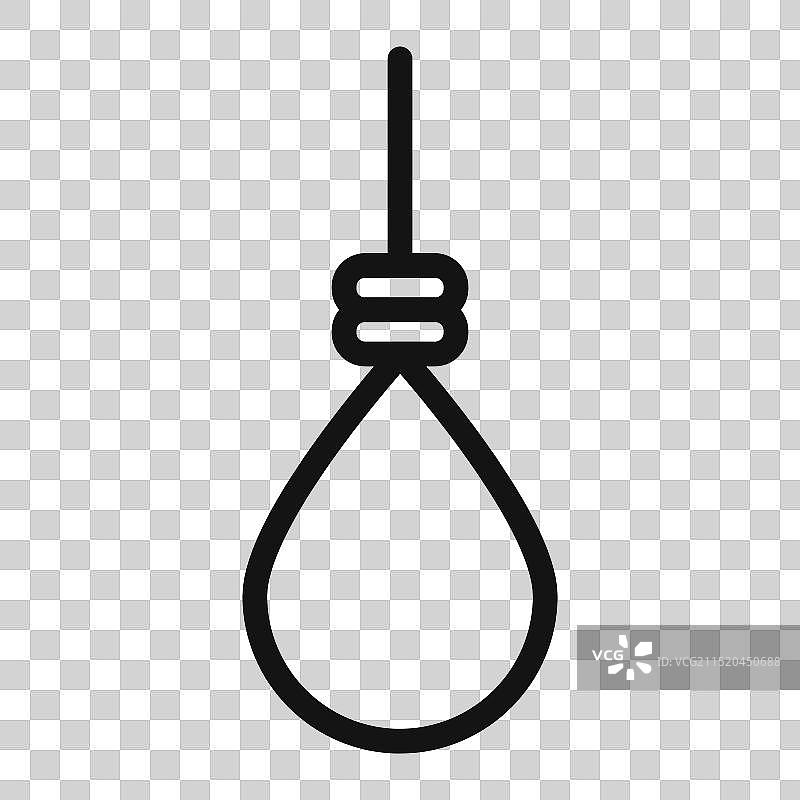 绞刑架图标（填充风格）图片素材