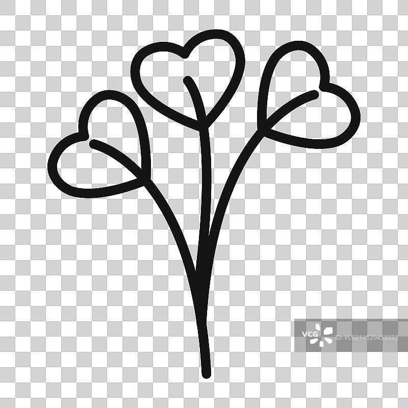 豆瓣菜蔬菜填充样式图标图片素材