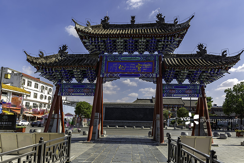 宣化坊--是河南内乡县衙的标志性建筑图片素材