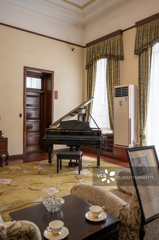 南京钟山风景名胜区美龄宫内景图片素材