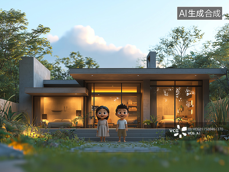 【AI数字艺术】节日一家人图片素材