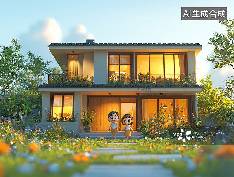 【AI数字艺术】节日一家人图片素材