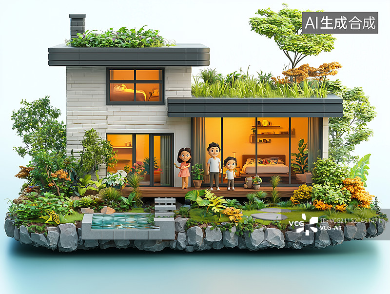 【AI数字艺术】节日一家人图片素材