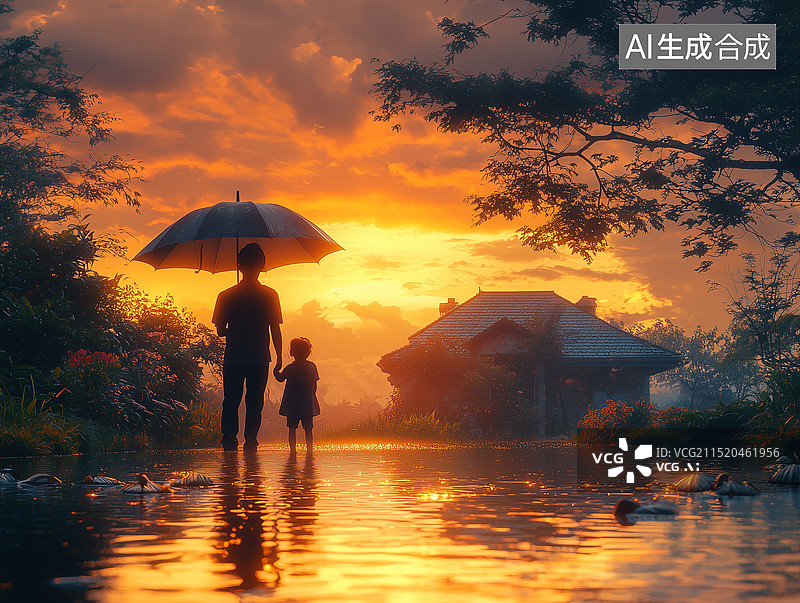 【AI数字艺术】节日一家人图片素材