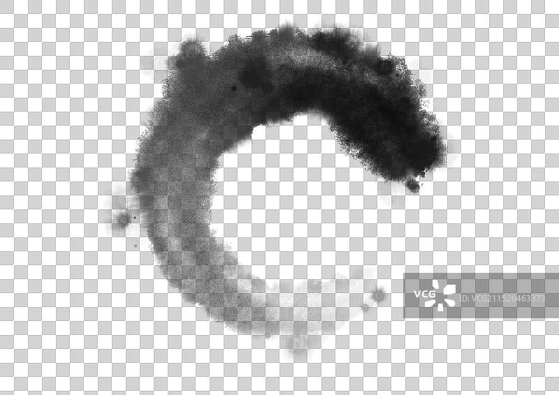 水墨圆圈—禅意国潮国画古风水墨国风元素图片素材