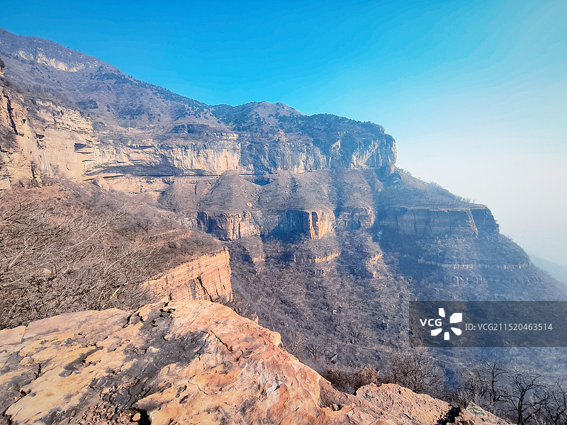林州市天平山冬季风光图片素材
