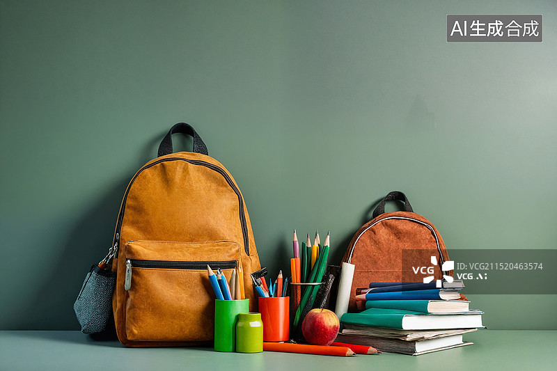 【AI数字艺术】校园学习场景布置图片素材