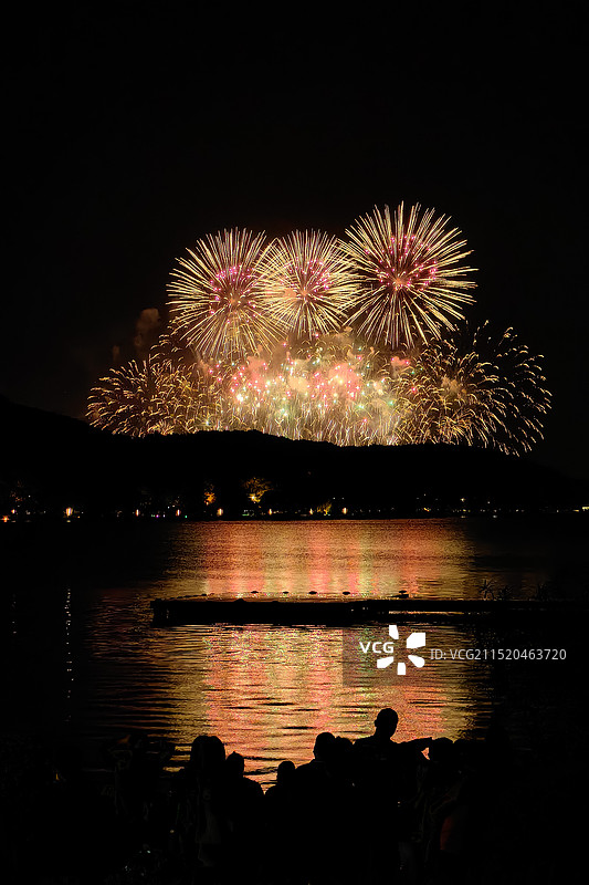 看！那是黑夜中盛开的花！图片素材