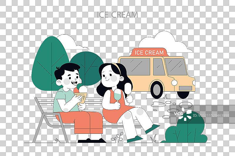 夏季活动扁平风格元素图片素材