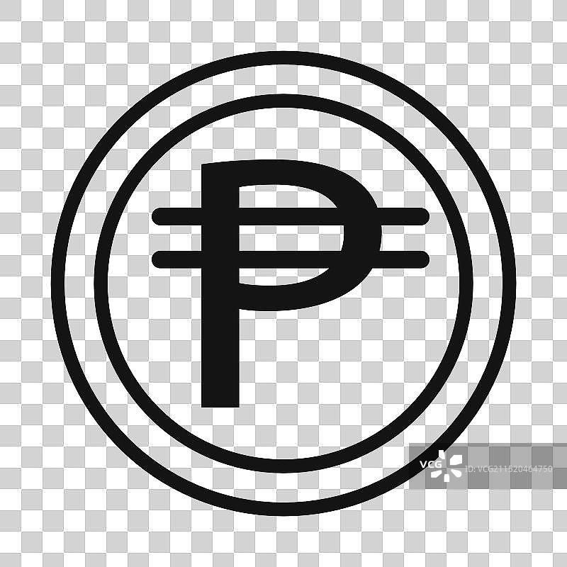 填充样式的古巴比索符号图片素材