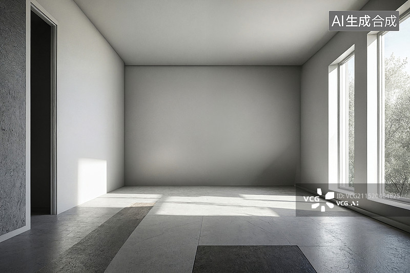 【AI数字艺术】空白空间的光影游戏图片素材