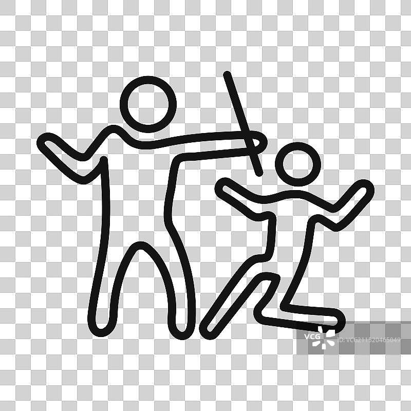 填充样式的虐待符号标记图片素材