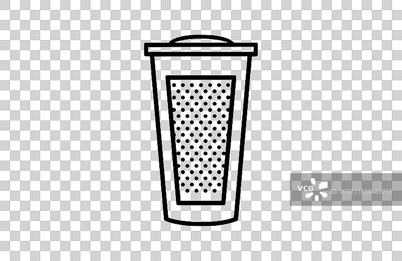 白色背景上隔离的黑色滤镜图标图片素材