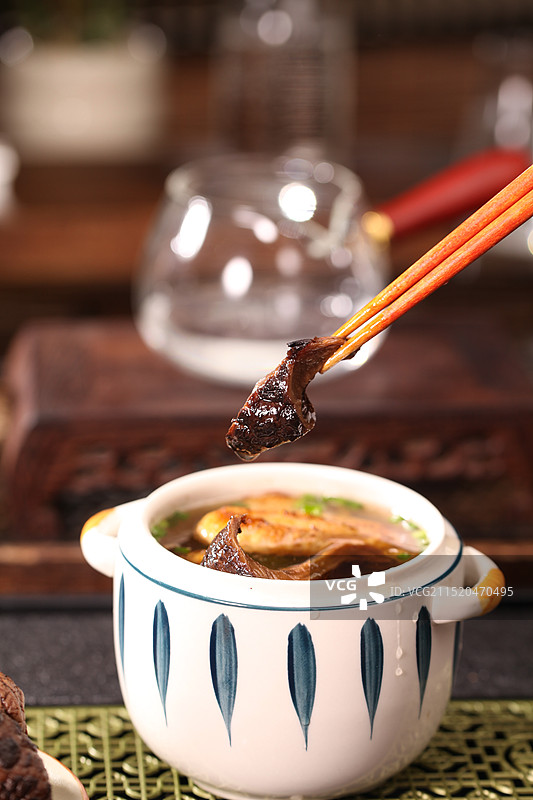 黑虎掌菌汤图片素材