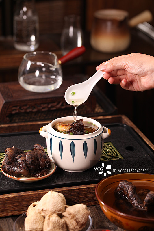 黑虎掌菌汤图片素材