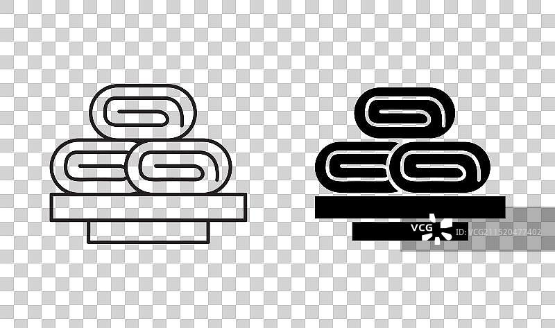 玉子烧轮廓图标合集图片素材