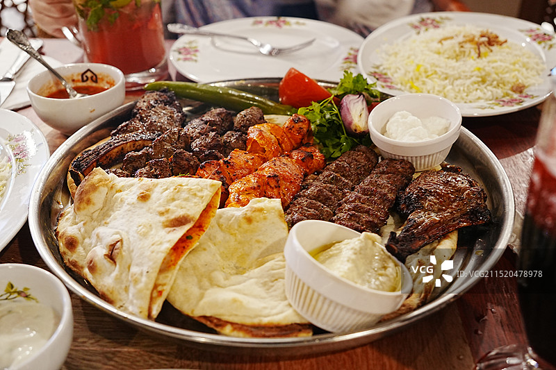 阿拉伯烤肉图片素材