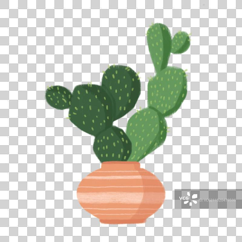 免抠元素手绘植物盆栽图片素材