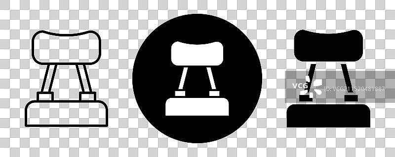 汽车头枕轮廓图标合集图片素材