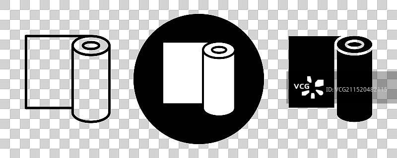 建筑胶片卷轴轮廓图标合集图片素材