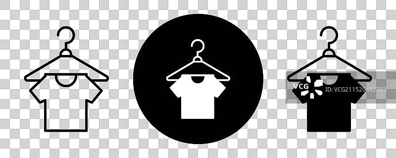 服装轮廓图标合集图片素材